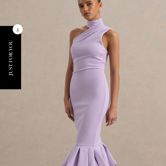 Beautiful Club London Lilac Fitted dress! - Picture 3 of 6